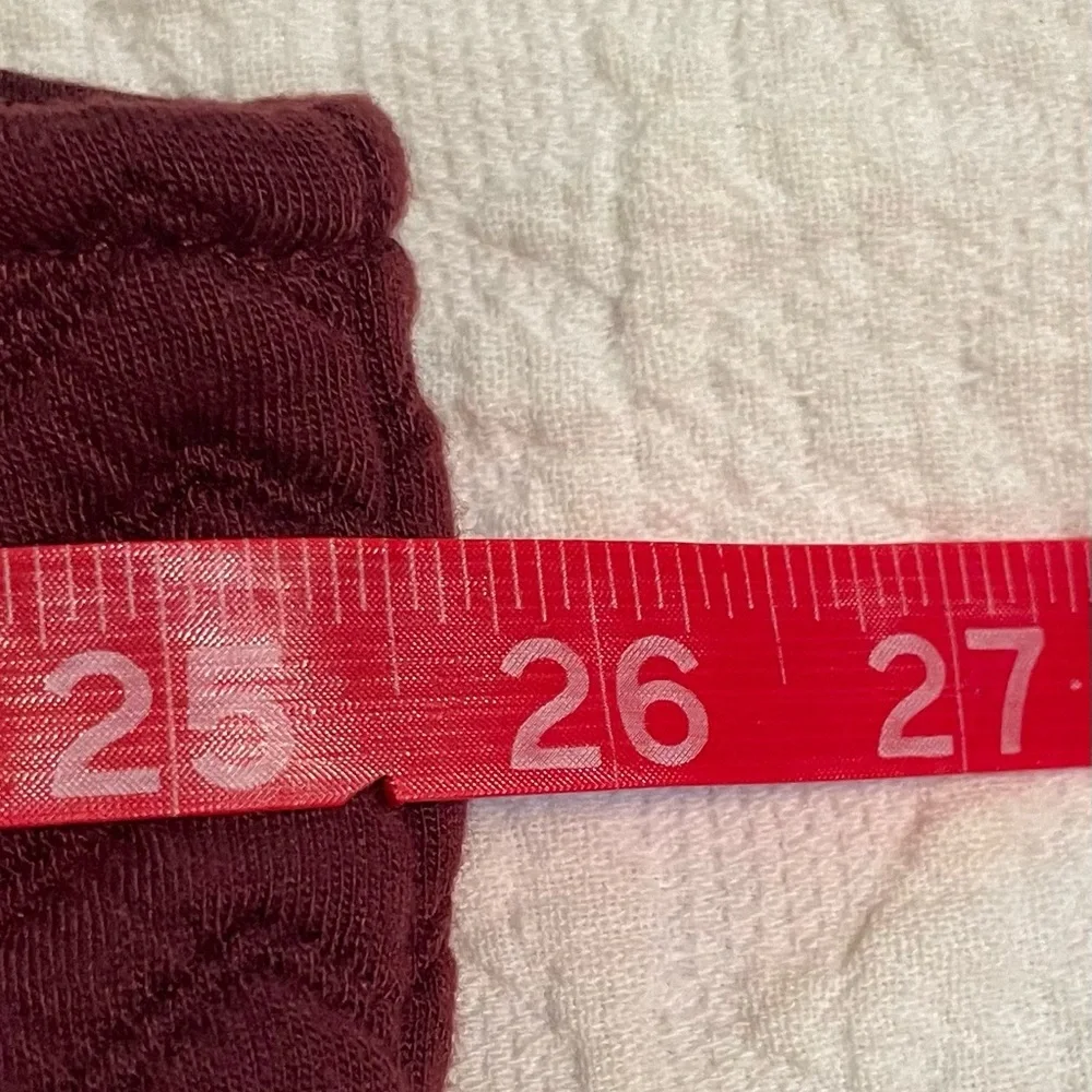 Liz Claiborne Red Quilted Vest with Stand-Up Collar